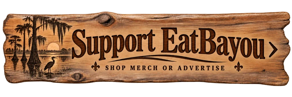 Support EatBayou — Shop merch or advertise